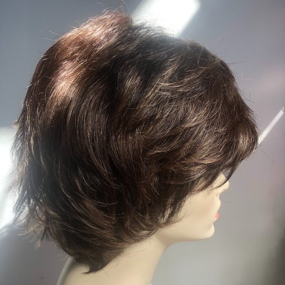 Adelle Wig by Rene of Paris- Color: Marble Brown-R - Picture 5 of 13